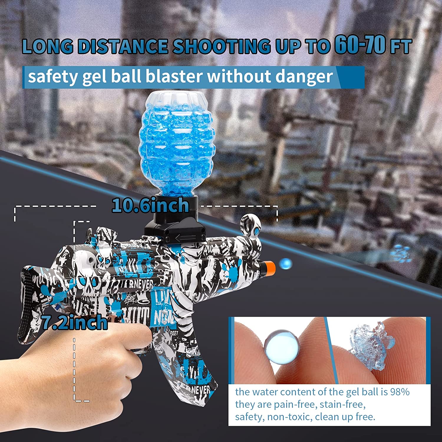 gel blaster with metal gears