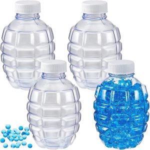 Gel Blaster Hopper | 4 Pcs Water Gel Bead Accessories Water Gel Bead Subpackage Bottle Plastic Hopper Pineapple Bottle