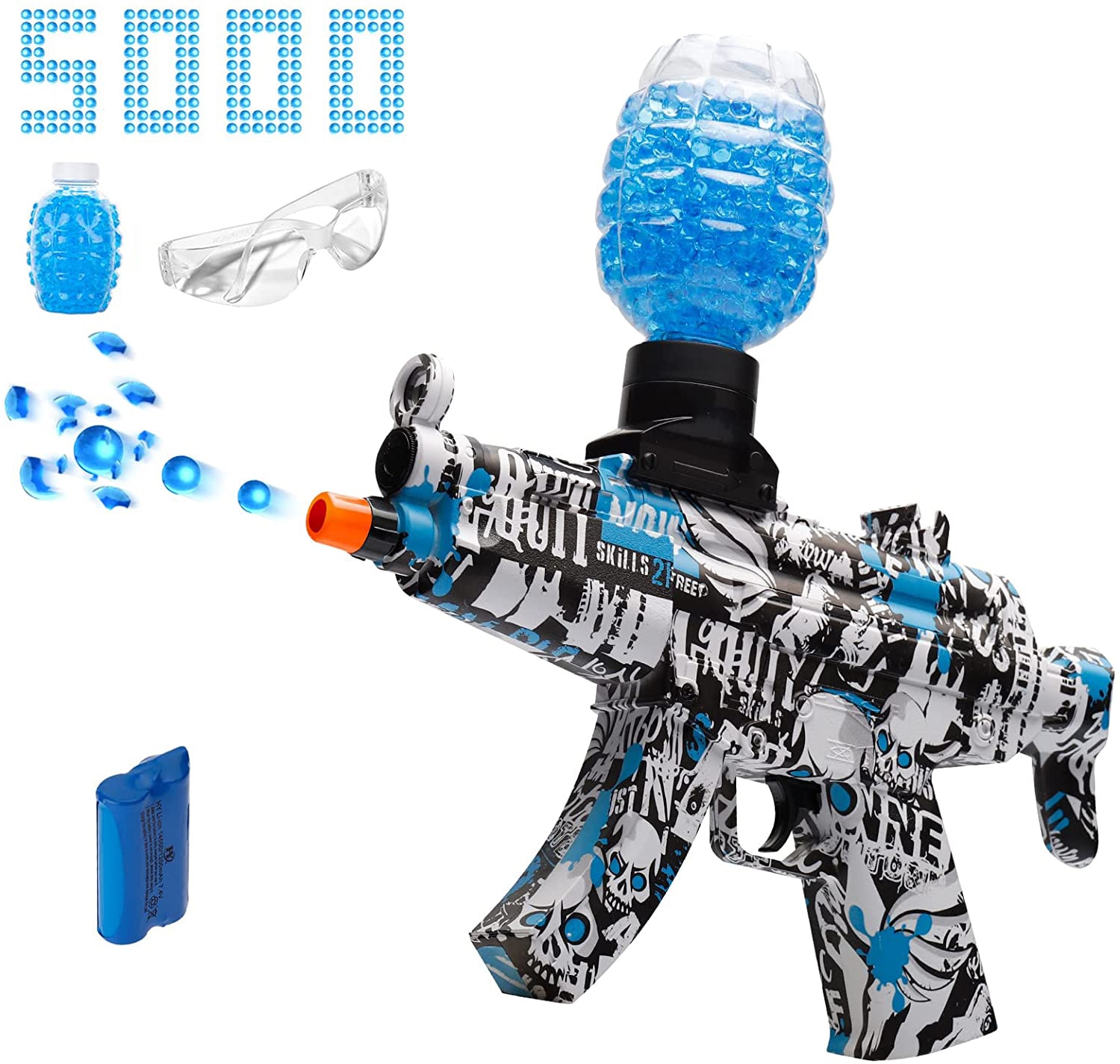 MP5 Gel Blaster | Electric Splatter Ball Blaster For Outdoor Team Shooting Games For Boys Gift