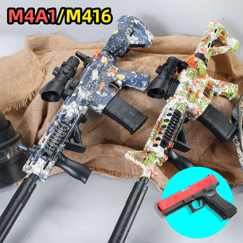 M4a1 Gel Blaster | M416 M249 Water Gel Ball Bullet Toy Guns Safety Outdoor Sports Rifle Sniper Weapon Gun Pistol Toys For Boys Gifts