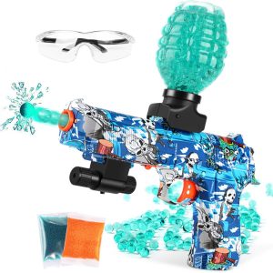 UnlocX Gel Ball Blaster Kit | Electric Detachable Fully Automatic Long Range Water Bead Blaster with Eco-Friendly Biodegradable Gel Bullets, able to Shoot 11 Rounds per Second