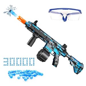 M416 Manual & Electric 2 in 1 Gel Blaster | Splatter Gun With 10000 Eco-Friendly Water Beads Goggles Gun Toy For Outdoor Toys